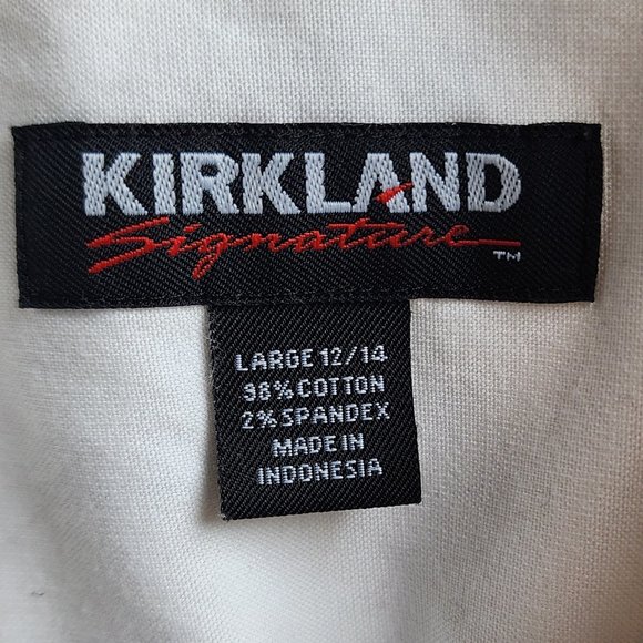 Kirkland Signature White Button Down Shirt Size Large - Picture 10 of 16